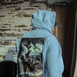 Vultures Guild "Tiffany Blue & Yellow" Hem Less Hoodie