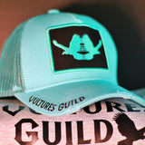 VG Capri Blue Distressed Trucker