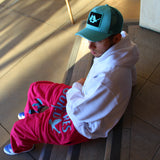 VG Capri Blue Distressed Trucker