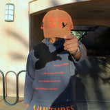 VG Burnt Orange & Brown Corduroy Trucker